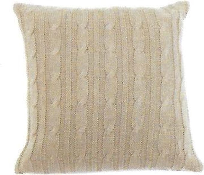 Luxe SIERKUSSEN kabel BEIGE 45x45 incl vulling