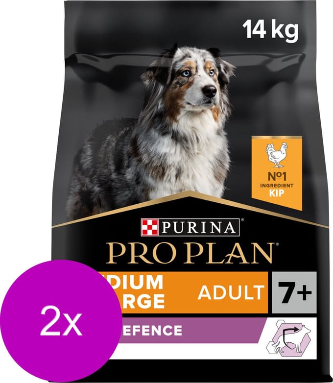 Pro Plan Dog Senior Medium & Large Breed - Hondenvoer - 2 x Kip 14 kg