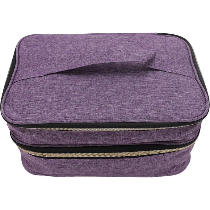 Naaiaccessoires Organizer Dubbellaags Meerdere Vakken Waterdicht Polyester Naaien paars