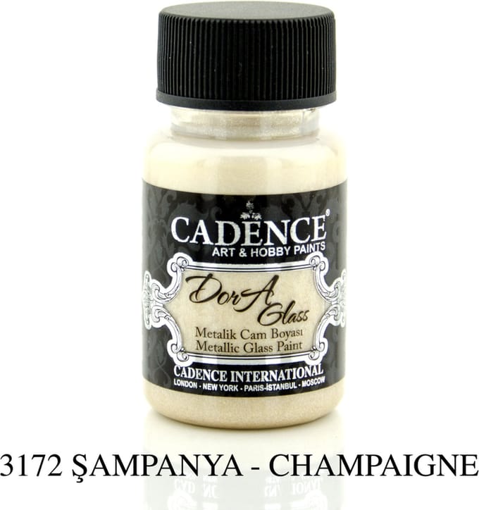 Cadence Dora Metallic Glas Verf 50 ml Champagne