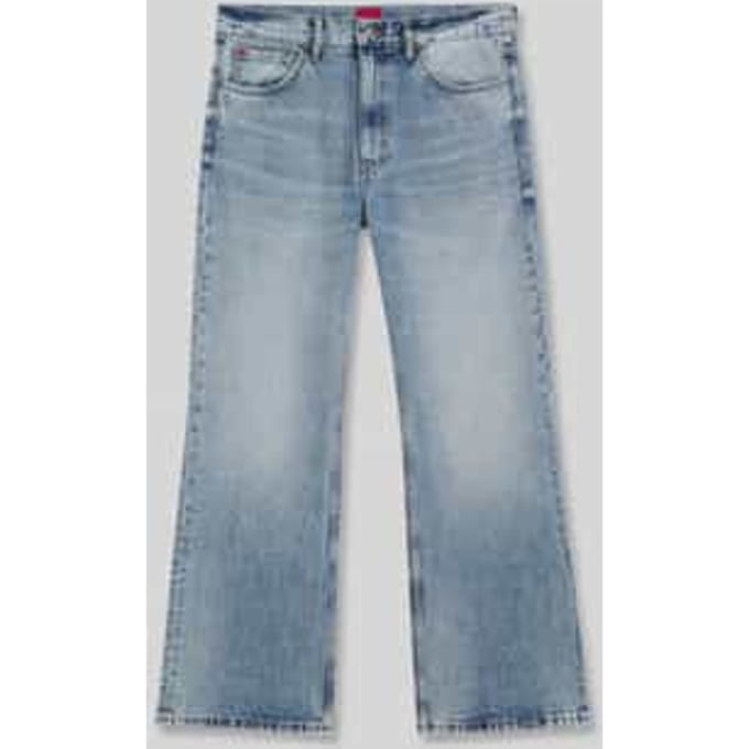 tapered fit jeans van puur katoen in 5-pocketmodel