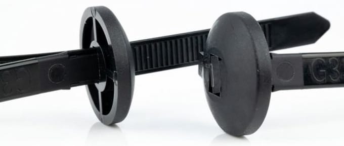TD47 Kabelbinders Chassis 7,6 x 370 mm Zwart - Tie wraps - Tyraps