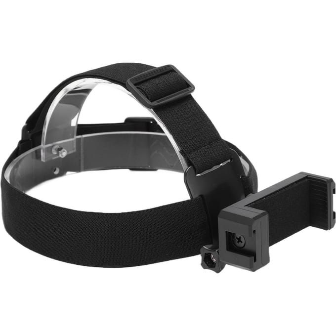 Hoofdband Mount Zwart Verstelbare Houder Accessoires Kit voor Actiecamera Mobiele Telefoon black