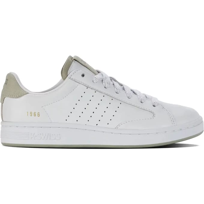 K-Swiss Dames Lozan Klub LTH Sneaker 97263-907-M White/AgathGreyv