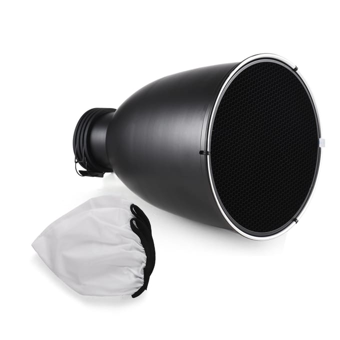 11.6 Inch Beauty Dish met Profoto Mount Tele-Zoom Reflector Diffuser Lampenkap Schotel met zwart