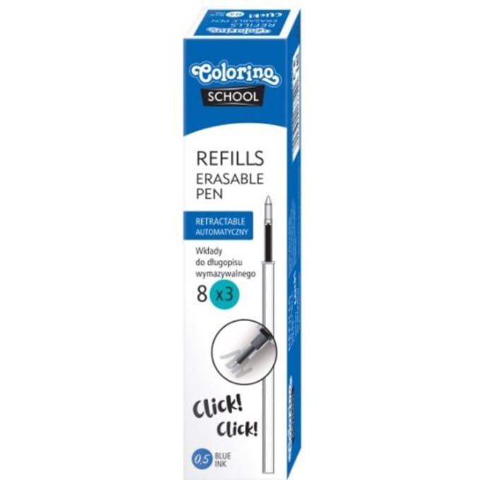 Gelpen vulling blauw doosje van 3
