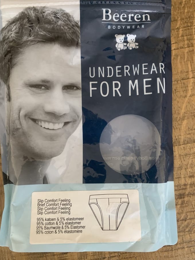 Beeren - heren slip comfort feeling wit maat XL - 4 stuks