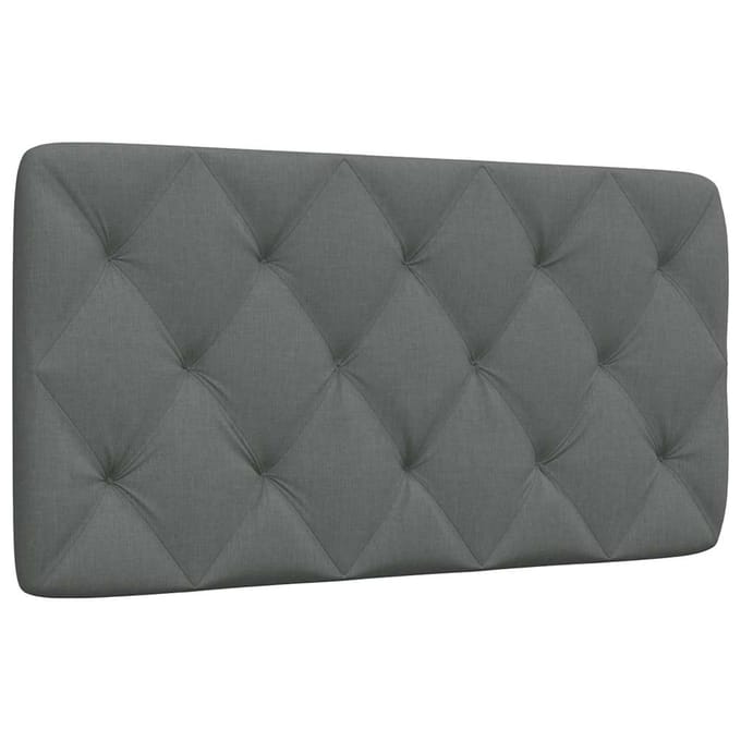vidaXL - Hoofdbordkussen - 100 - cm - stof - donkergrijs