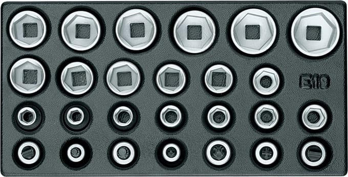Dopsleutelset 1/2 in module