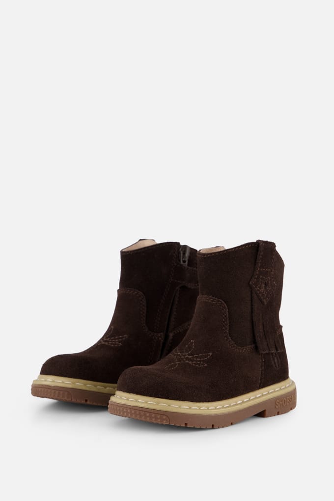 Shoesme Laarsjes bruin Suède - Dames - Maat 22