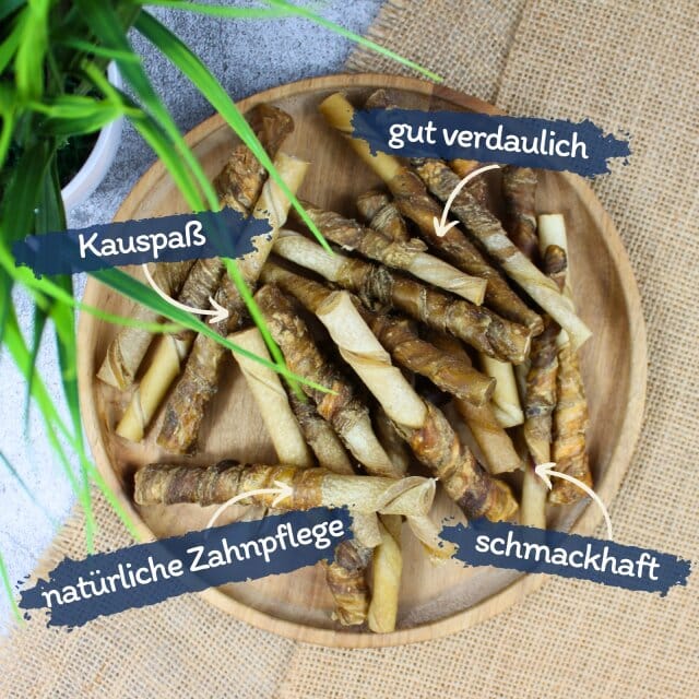 1 kg Lyra Pet® buffelsticks met rundvleesreepjes