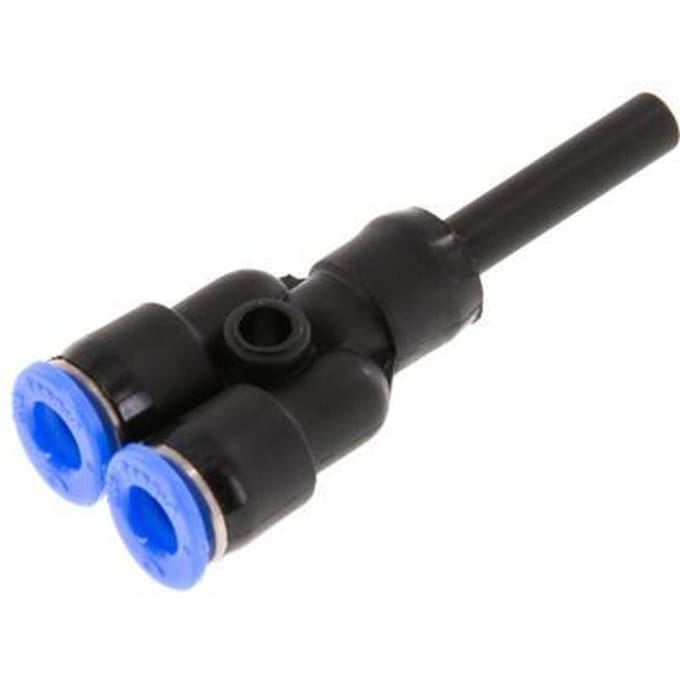 4mm x 4mm Y-koppeling PBT Insteekfitting Plug Compact Ontwerp NBR [2 Stuks]
