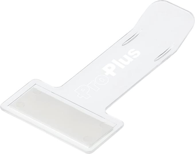 ProPlus Handige tickethouder met plakstrip - transparant kunststof - 76x40 mm