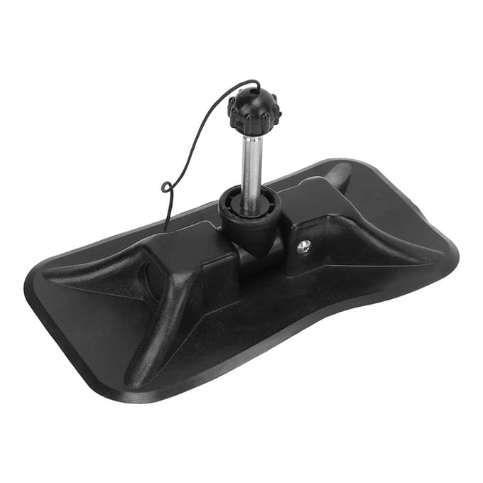 Peddels Haakhouder Aluminiumlegering Rubber Lichtgewicht Universele Marine Peddelbevestiging voor Opblaasbare Boot black