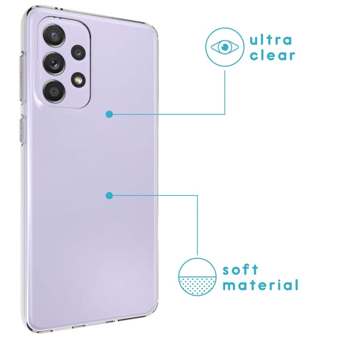 imoshion Hoesje - Geschikt voor Samsung Galaxy A33 - Softcase Backcover smartphone - Transparant