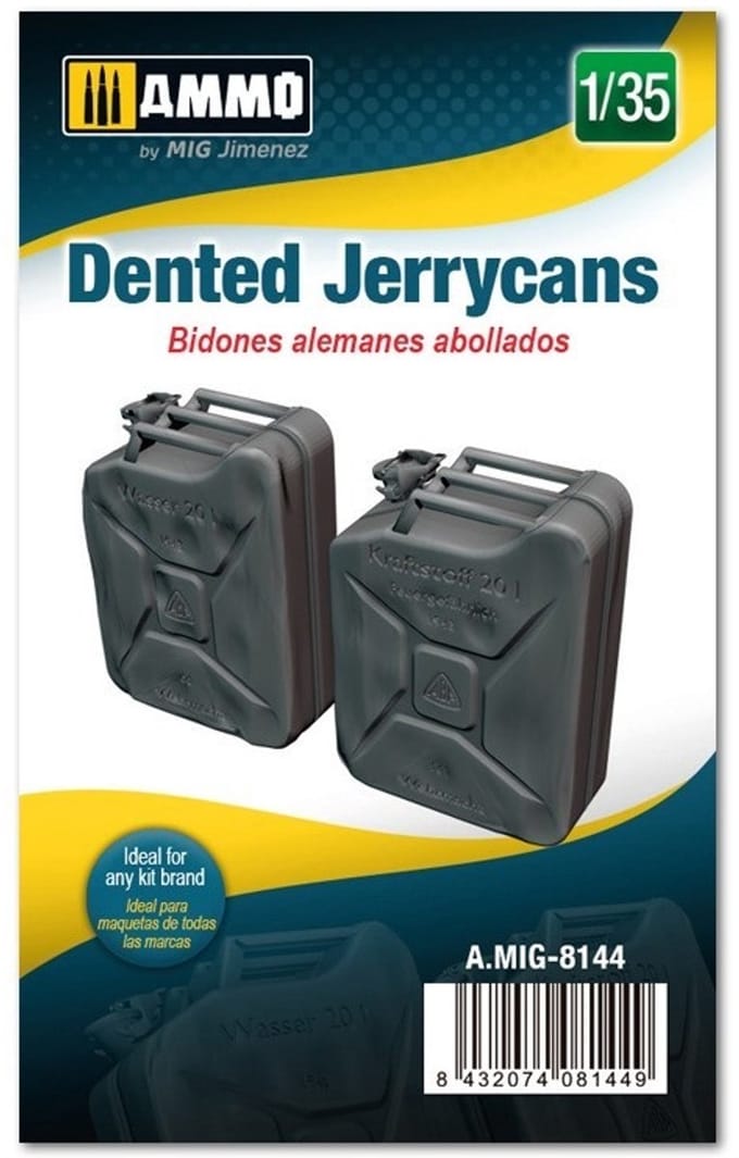 AMMO by Mig Jimenez Modelbouwpakket - AMMO MIG 8144 Dented Jerrycans Resin onderdeel - 1:35 - Modelbouw
