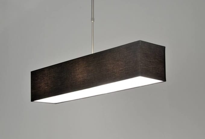 Lumidora Hanglamp 71216 - ADELAIDE - 3 Lichts - E27 - Zwart - Textiel