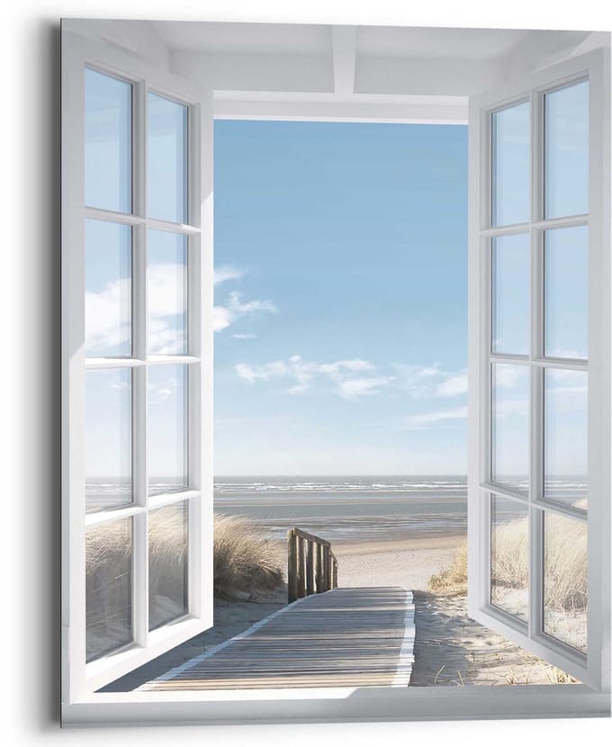 Schilderij Noordzee - 50 x 40 - Hout - REINDERS