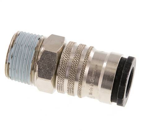 Staal/Messing DN 10 Luchtkoppeling Snelkoppeling R 3/4 inch Buitendraad - CLS10-M-SB-P-034