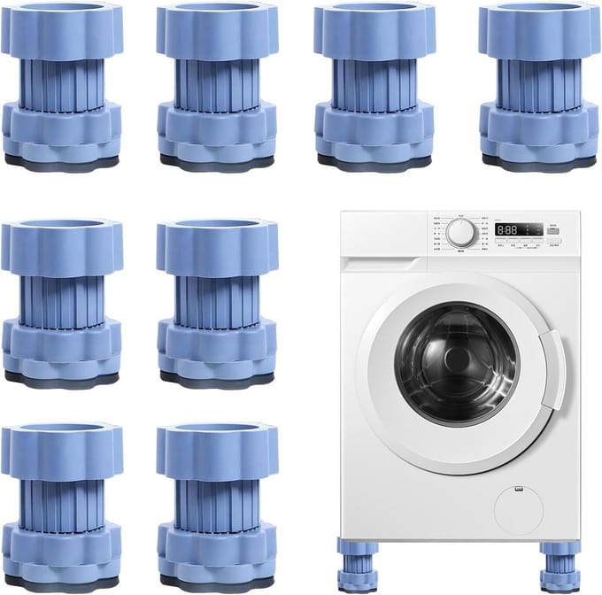 Anti-trillingsmatten voor Wasmachine en Droger - Set van 8 Stuks