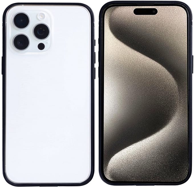 Rixus Crash Guard Case For Apple iPhone 15 Pro Black Titanium