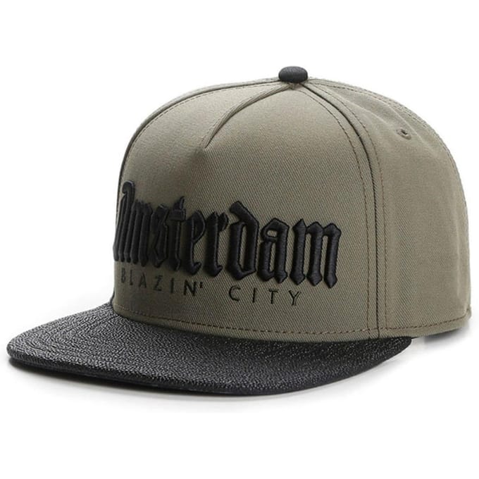 AMSTERDAM CAP Volwassen Hip Hop Mode Platte Rand Hoed Reizen School Baseballpet gray