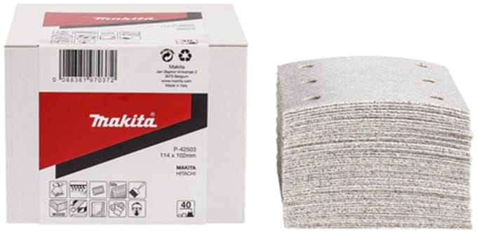 Makita K320 114x102 Schuurvel wh - P-42581