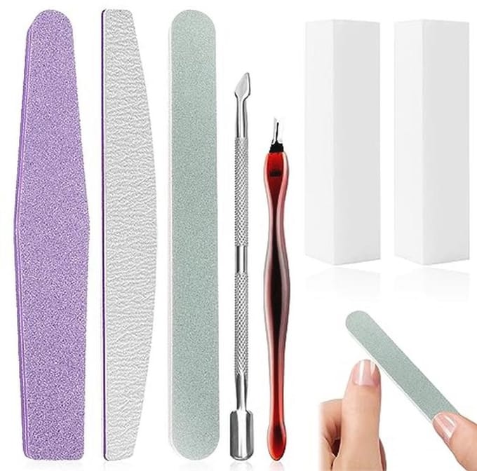 Professionele Nagelvijlset met 7 Stuks voor Perfecte Manicure