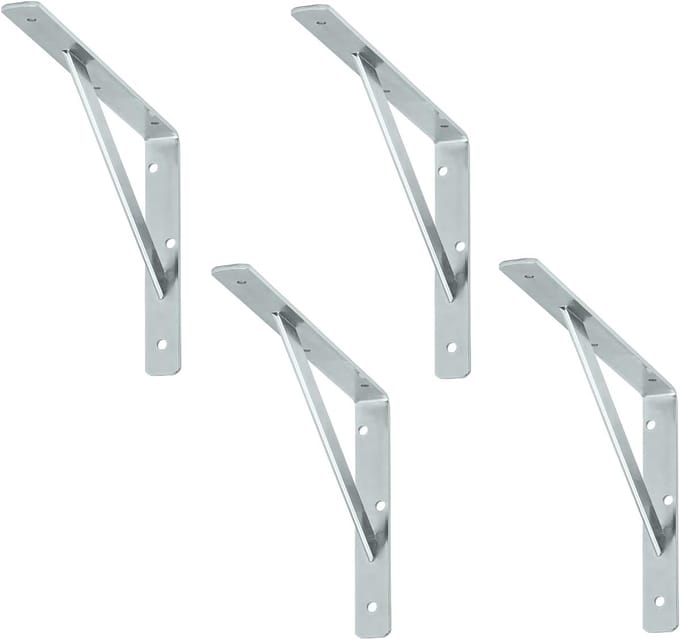 siwitec plankdrager 550 x 360 x 30 mm, verzinkt, set van 4, draagvermogen 150 kg, plankdrager, webconsole