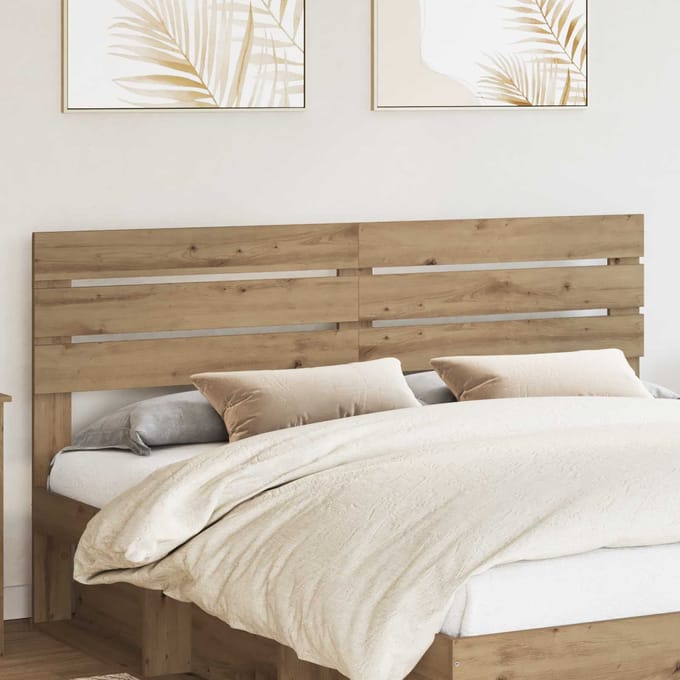 vidaXL Hoofdbord Artisan Eiken Bewerkt hout