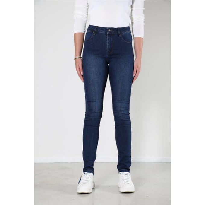 New Star - New Orlean - Dames Slim-fit Jeans - Dark Used