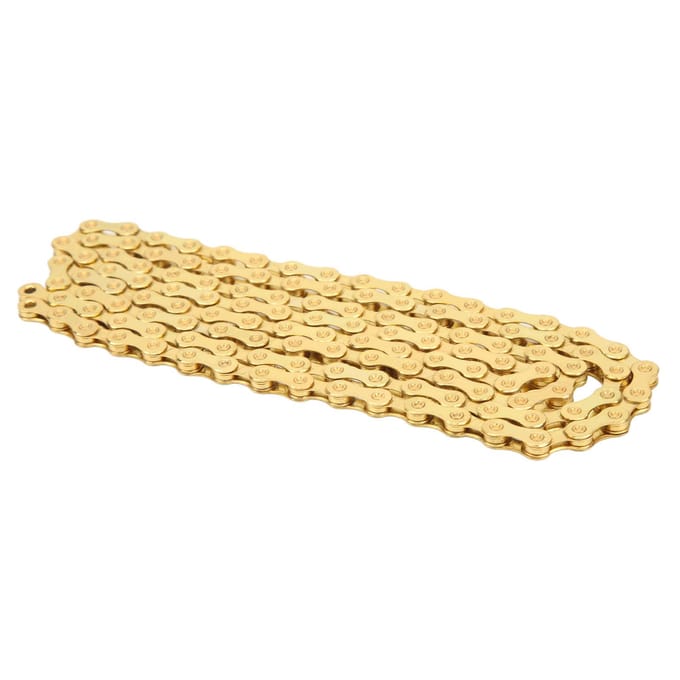 Fietsketting 12 Speed Mountain Racefietsketting Variabele Snelheid Ketting Vervangingsonderdelen Goud beige