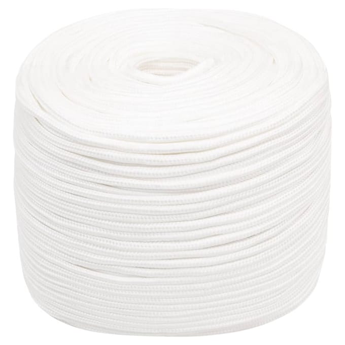 vidaXL - Boottouw - 6 - mm - 25 - m - polypropyleen - volwit
