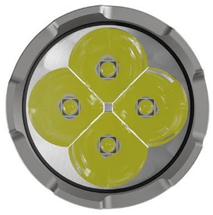 NiteCore zaklamp CI7 Chameleon wit - infrarood - 2500 lumen - Zwart