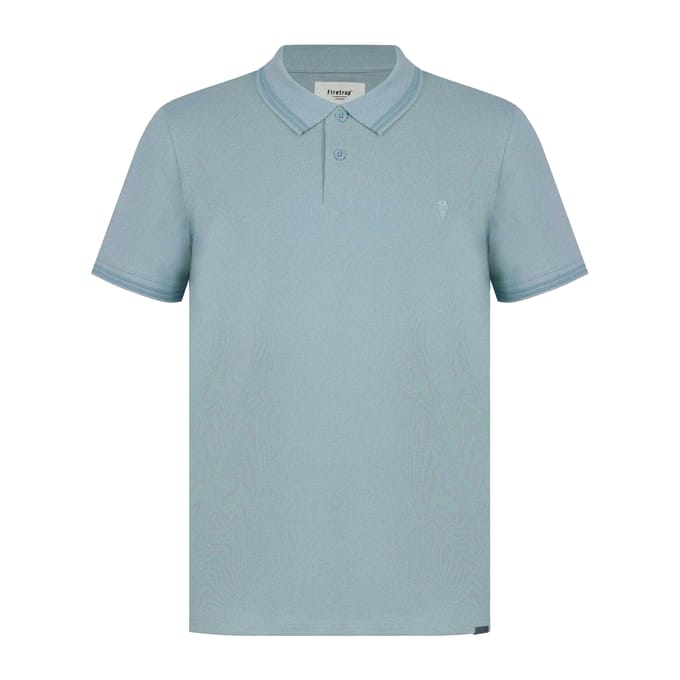 Firetrap Heren Lazer-logo katoenen poloshirt (Blauw)