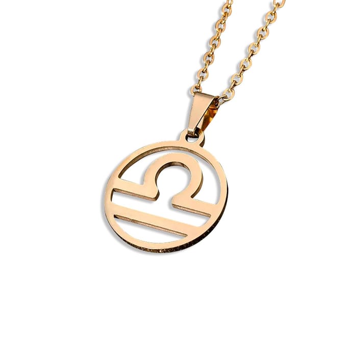 Sterrenbeeld ketting goudkleur Weegschaal