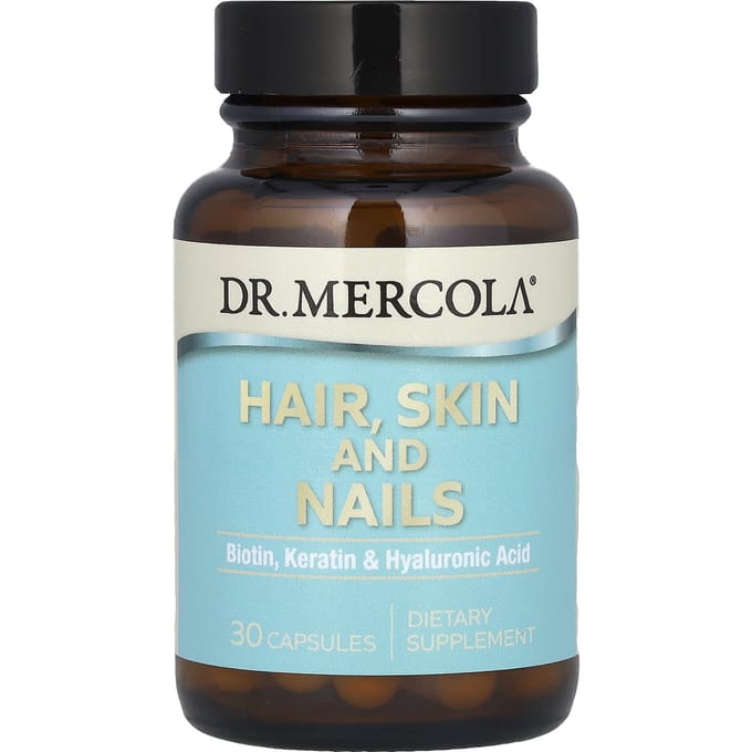 Dr. Mercola, Cheveux, Peau & Ongles, 30 Capsules
