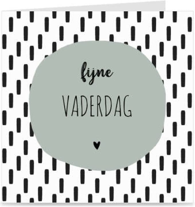 FIJNE VADERDAG | kaart / wenskaart met envelop | vaderdagkaart