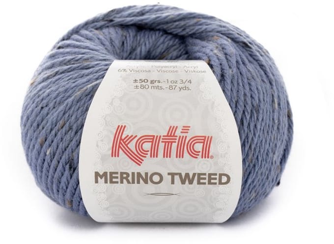 Katia Merino Tweed - 306 lichtblauw - Merinogaren