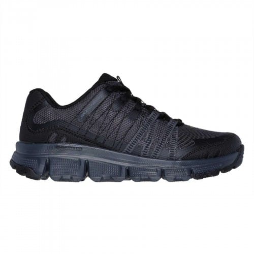 Skechers Dames Hotmelt Veterschoenen (Charcoal/Zwart)