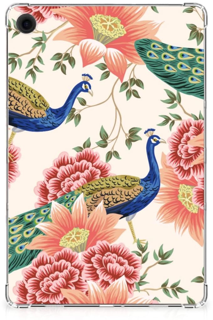Back Case voor Samsung Galaxy Tab A9 Plus Pink Peacock
