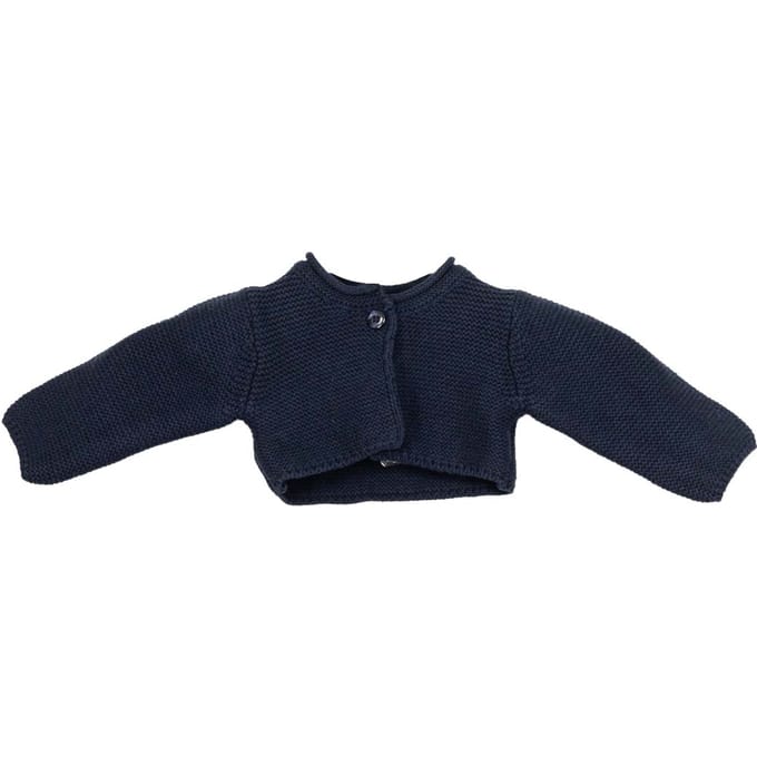 Gebreide meisjesjas in tricot 6610W14