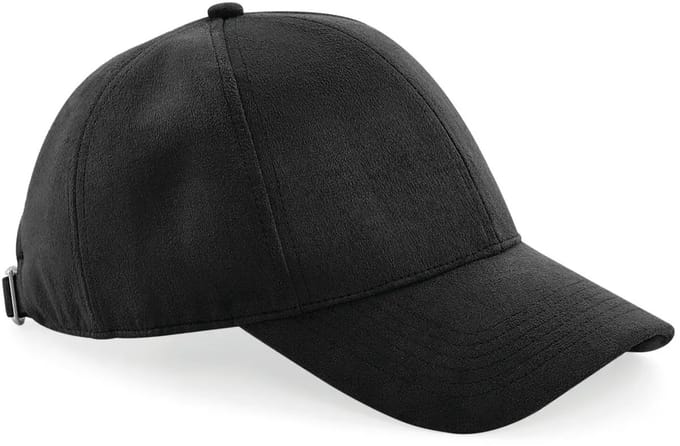 6-panel faux suède baseballpetje Beechfield