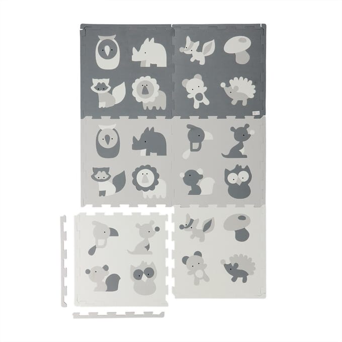 puzzelmat - met 6 speeltegels - 149x100 cm - foam - baby