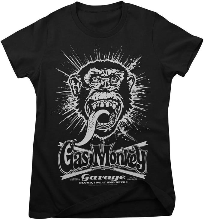 Gas Monkey Garage T-shirt Explosion Girly Tee GMG-5-GMG050-H97-4