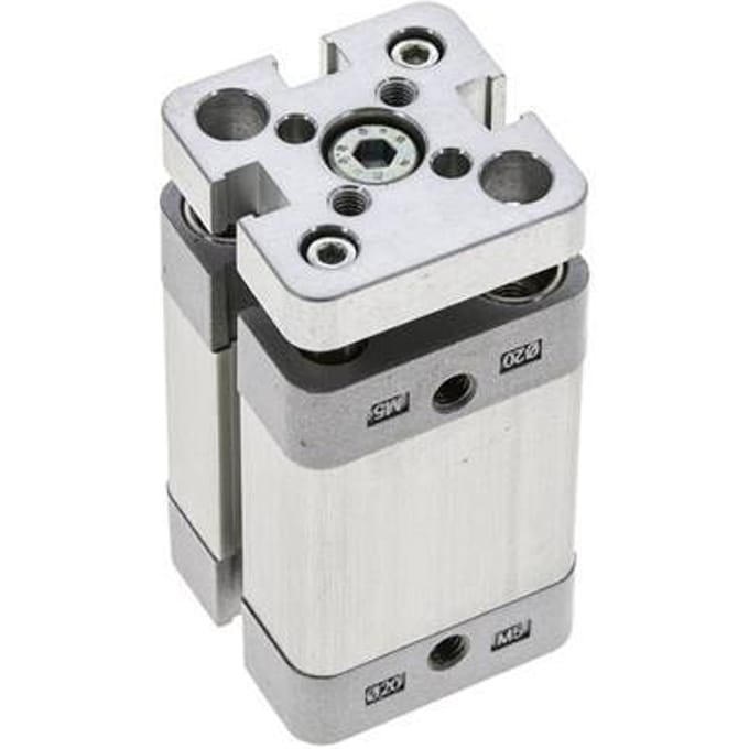ISO 21287 Compacte Dubbelwerkende Cilinder 20-20mm - Magnetisch - Niet-roterend