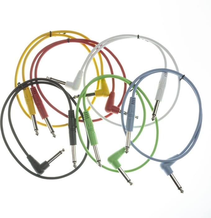 MUSIC STORE patchkabel 6-pack 0,6 m - Stereo patch kabel