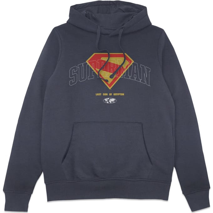 DC Comics Superman 'Last Son Of Krypton' Hoodie - Navy - S