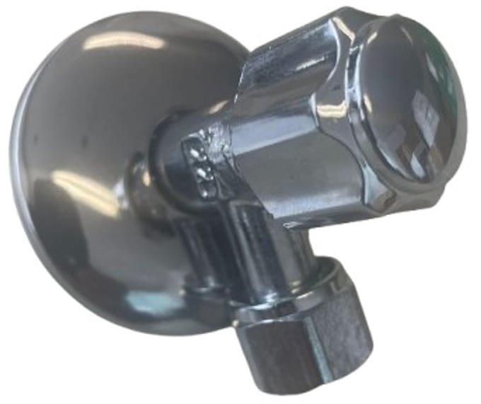 Solidparts Hoekstopkraan Chroom 12mm x 3/8"