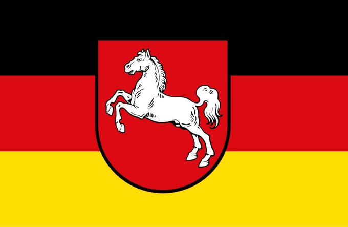 Vlag Nedersaksen 200x300cm